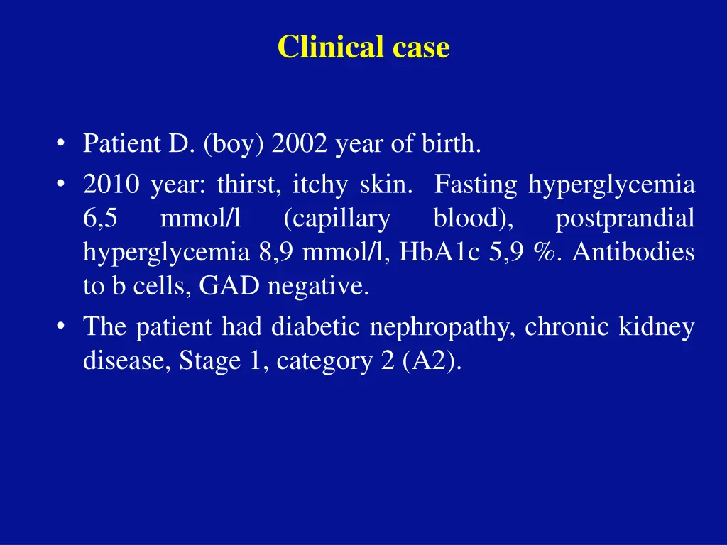 clinical case