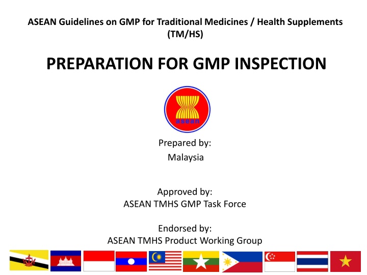 asean guidelines on gmp for traditional medicines