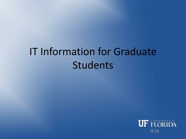 it information for graduate students