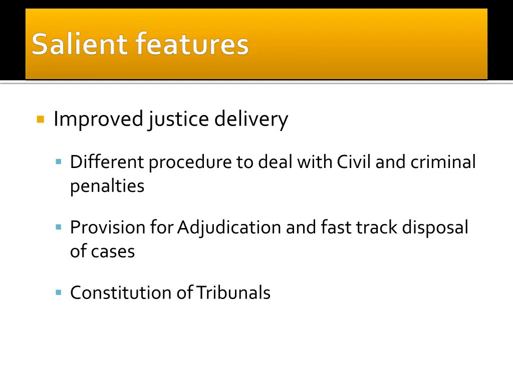 improved justice delivery