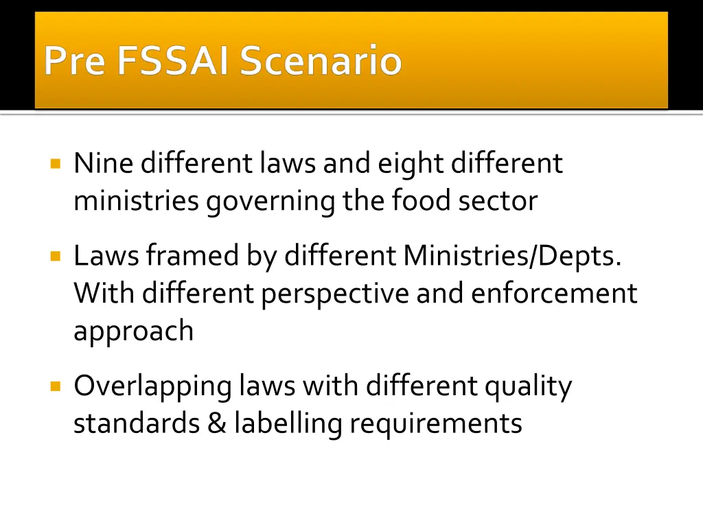 nine different laws and eight different