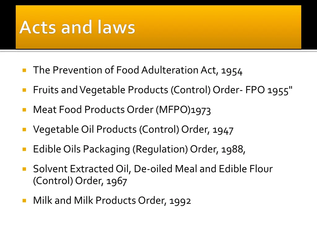 the prevention of food adulteration act 1954