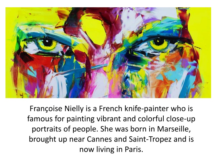 fran oise nielly is a french knife painter