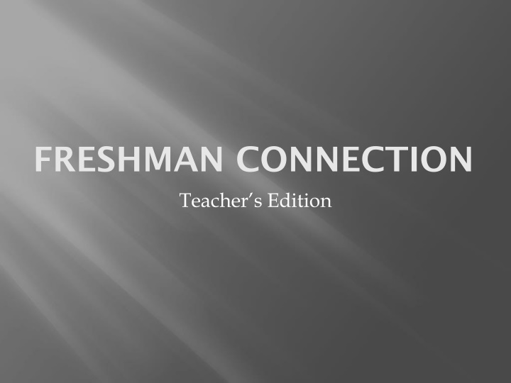 freshman connection