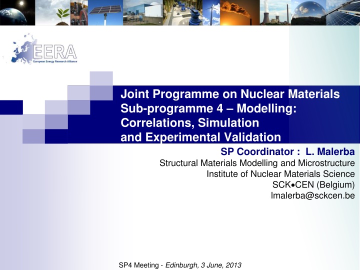 joint programme on nuclear materials