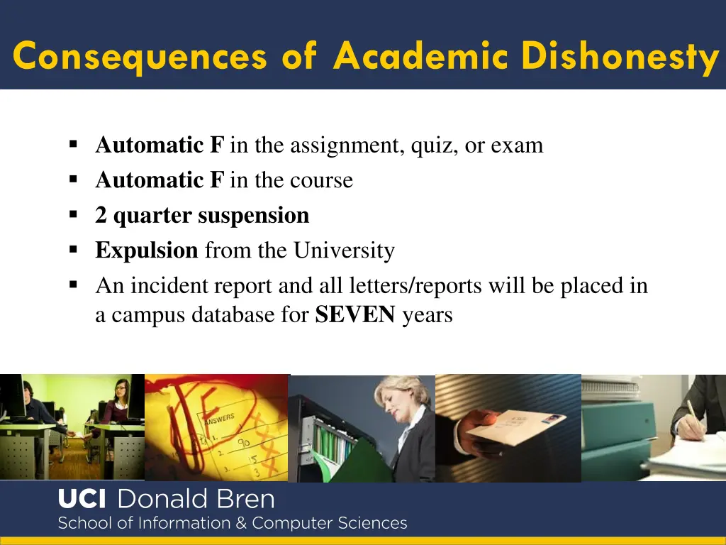 consequences of academic dishonesty