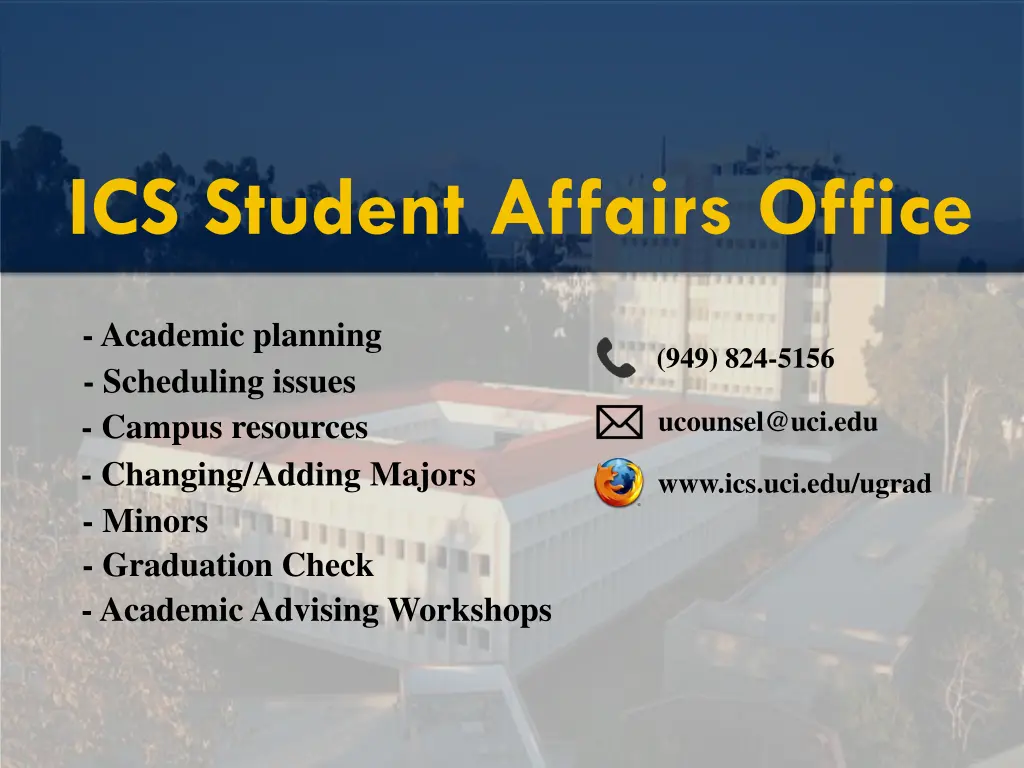 ics student affairs office