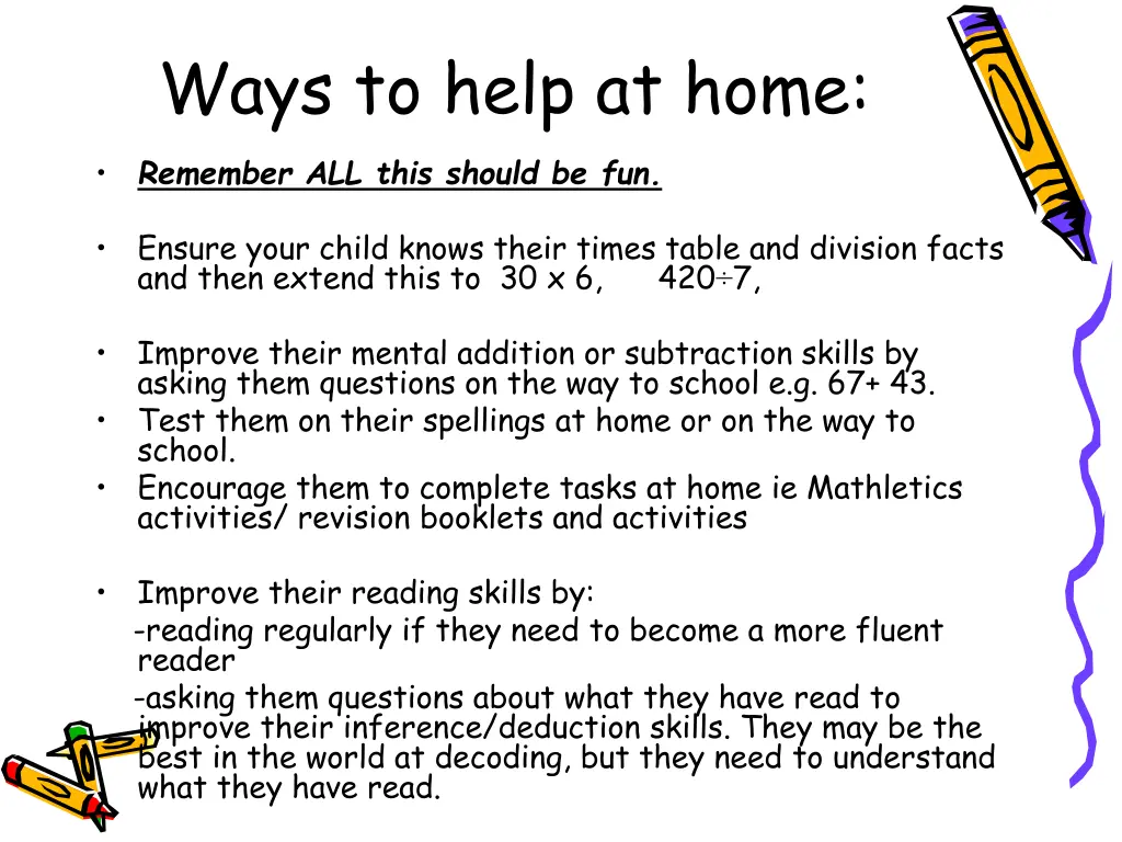 ways to help at home