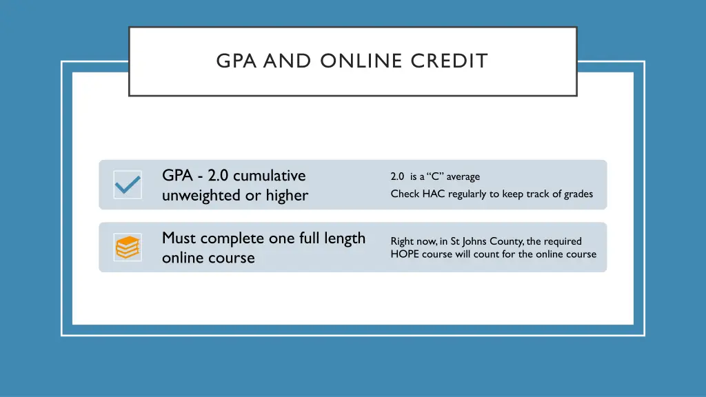 gpa and online credit