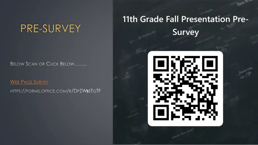 pre survey