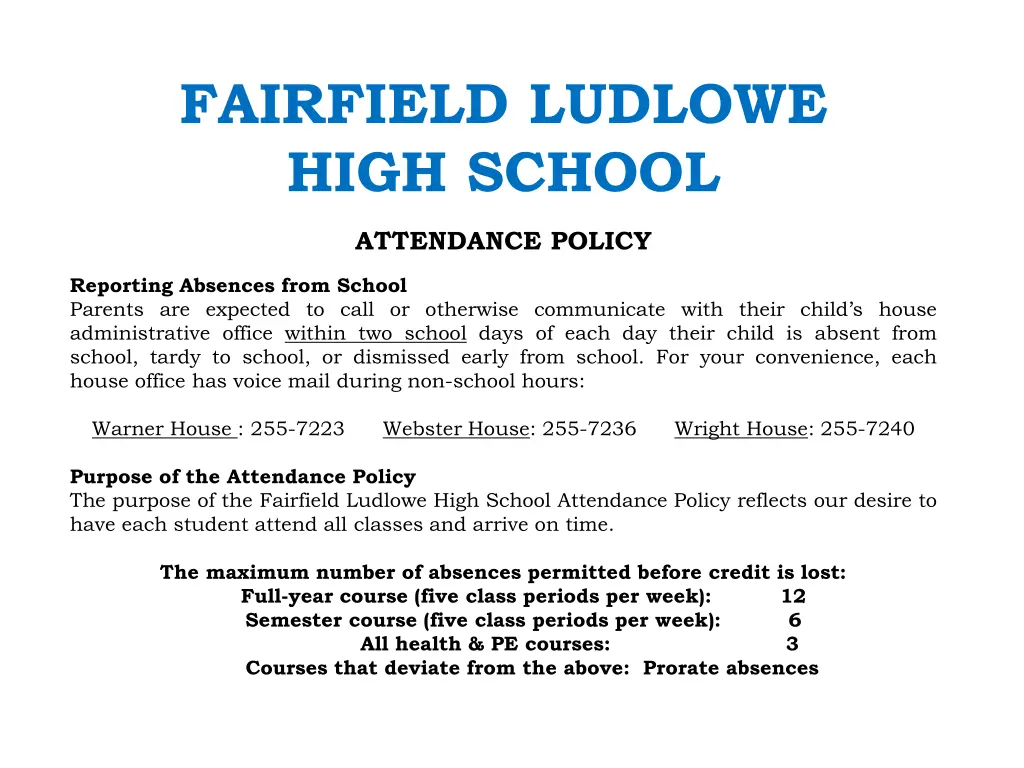 fairfield ludlowe high school 1