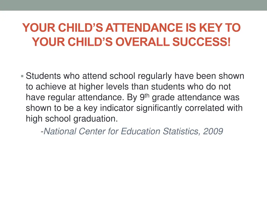 your child s attendance is key to your child