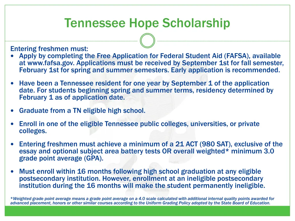 tennessee hope scholarship