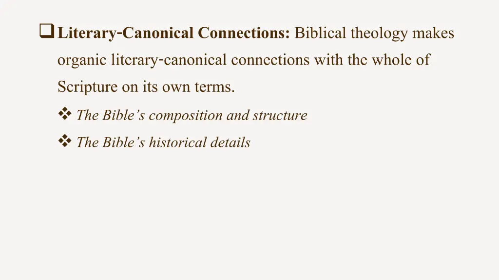 literary canonical connections biblical theology 1