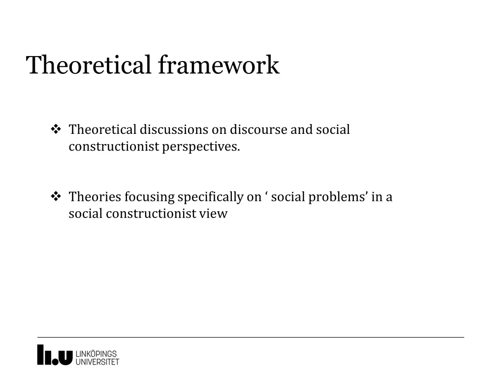 theoretical framework