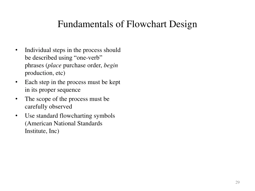 fundamentals of flowchart design 1