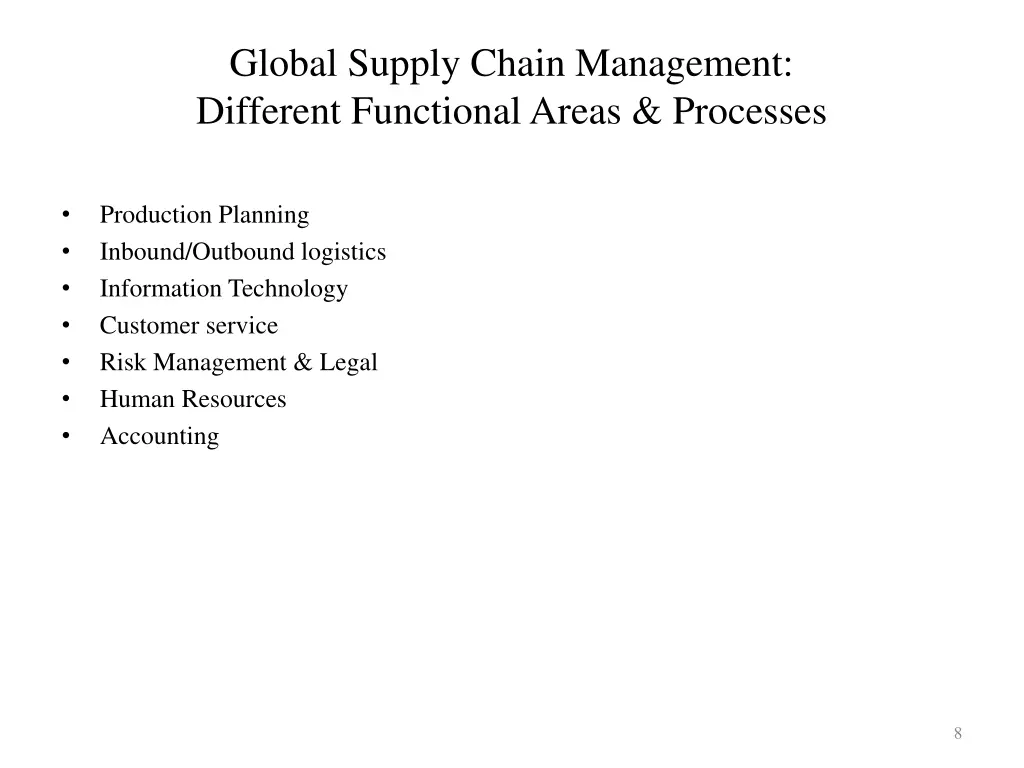 global supply chain management different 1