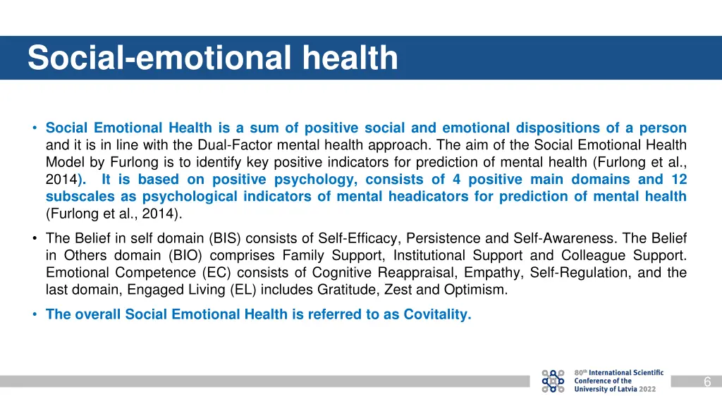 social emotional health