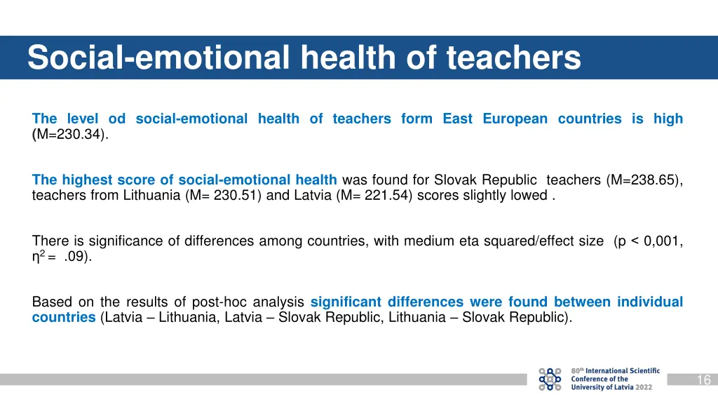 social emotional health of teachers