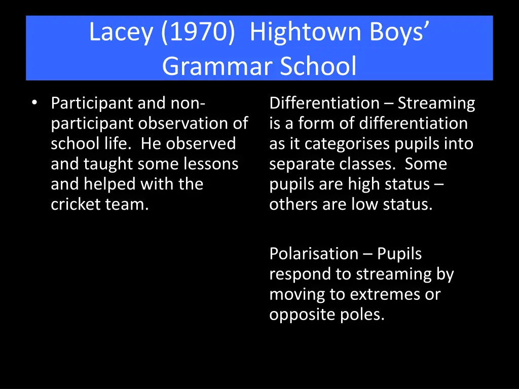 lacey 1970 hightown boys grammar school