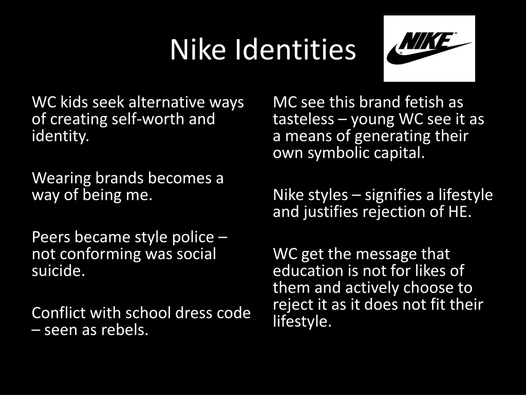 nike identities