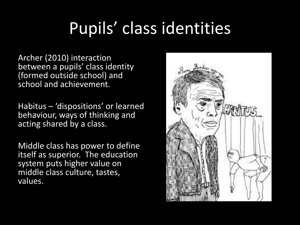 pupils class identities