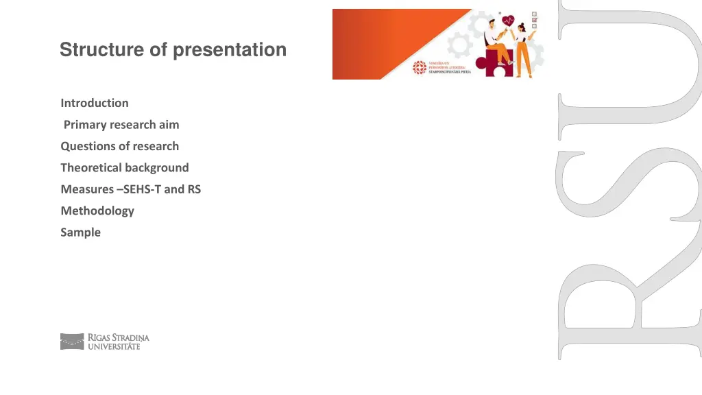 structure of presentation