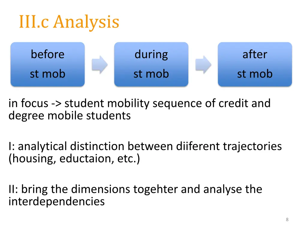 iii c analysis