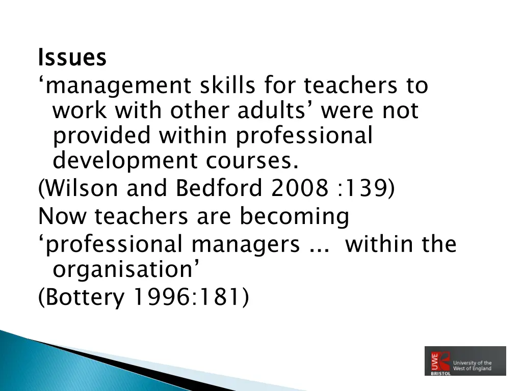 issues management skills for teachers to work