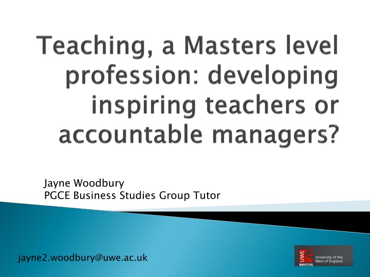 jayne woodbury pgce business studies group tutor