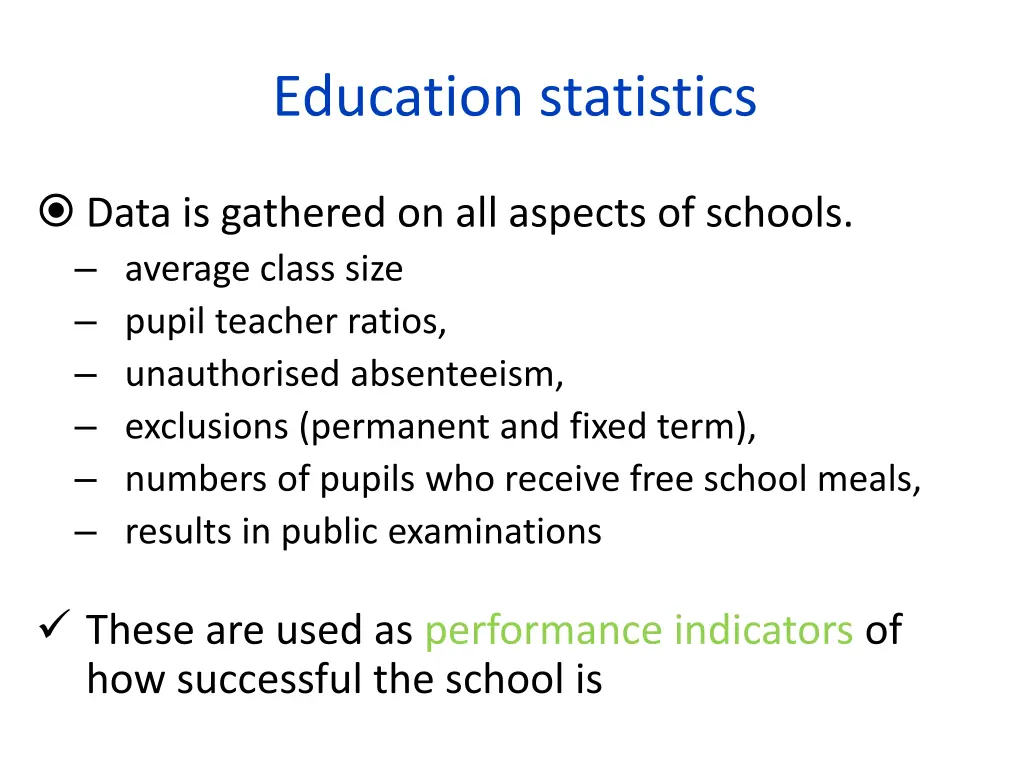 education statistics