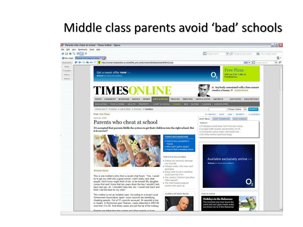 middle class parents avoid bad schools