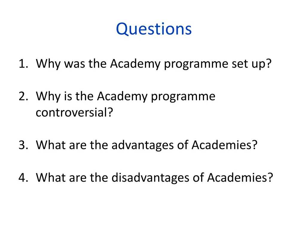 questions 1