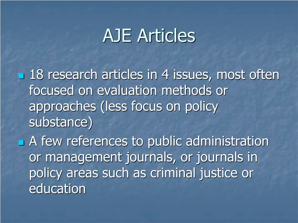 aje articles