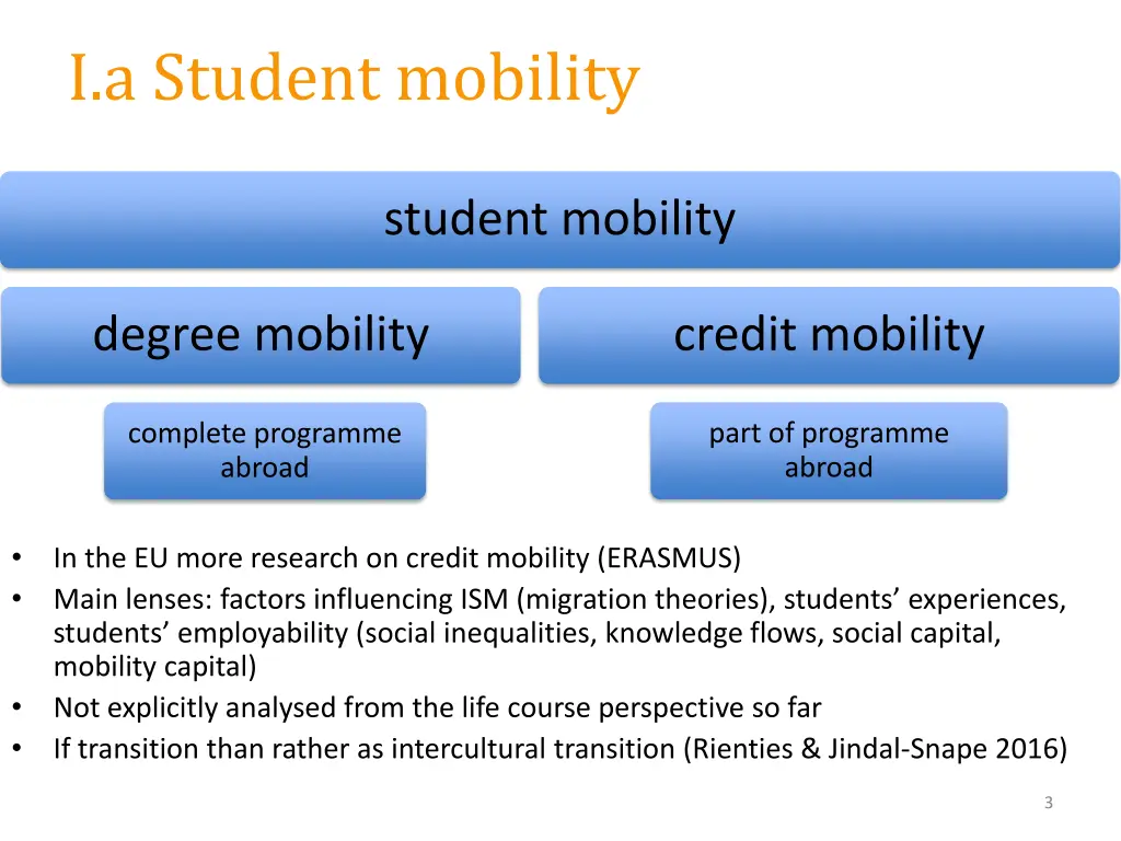 i a student mobility