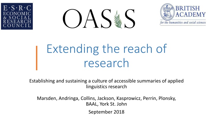 extending the reach of research