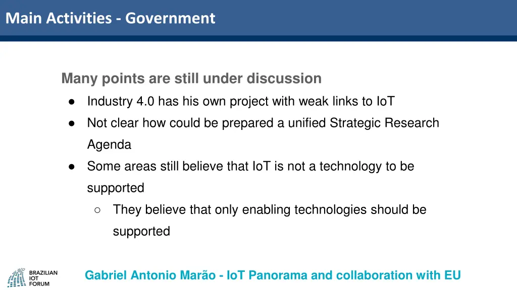 main activities government 1