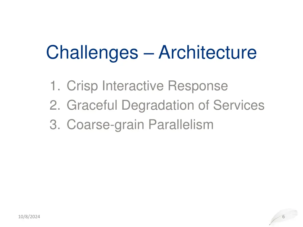 challenges architecture