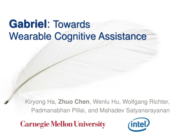 gabriel towards wearable cognitive assistance