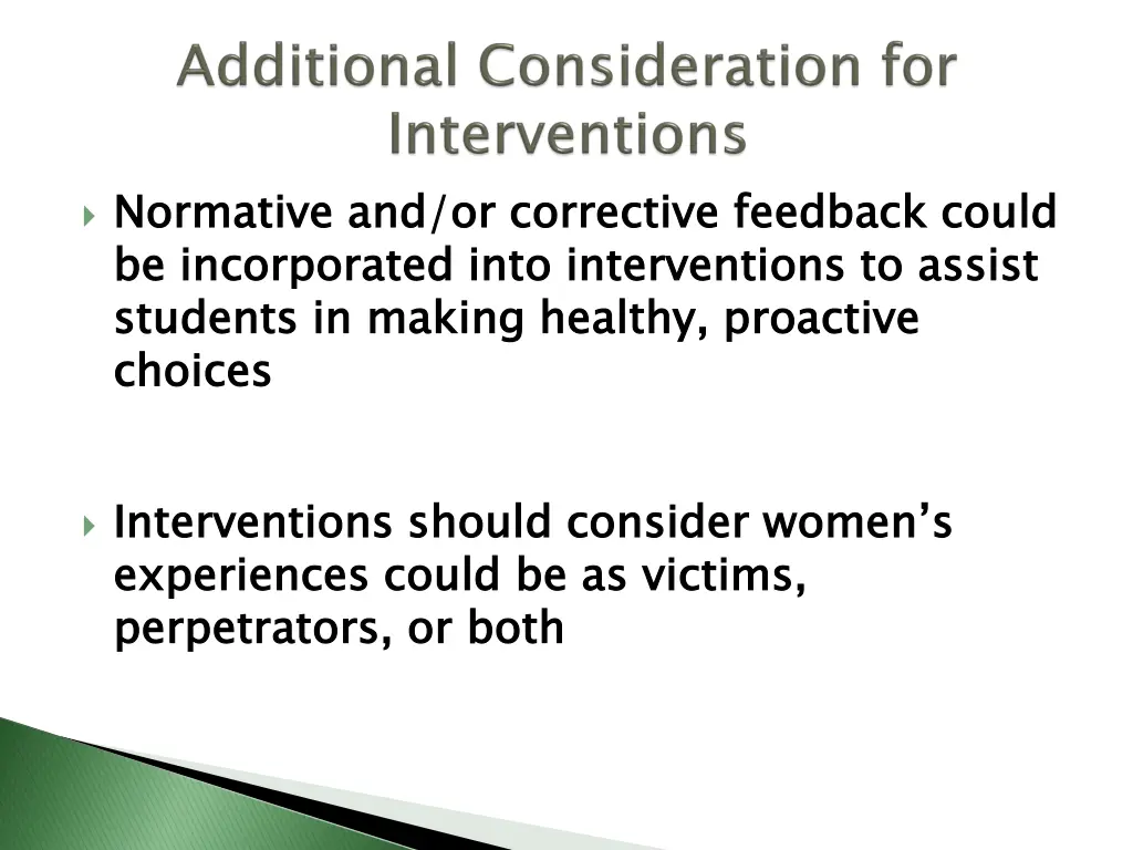 normative and or corrective feedback could