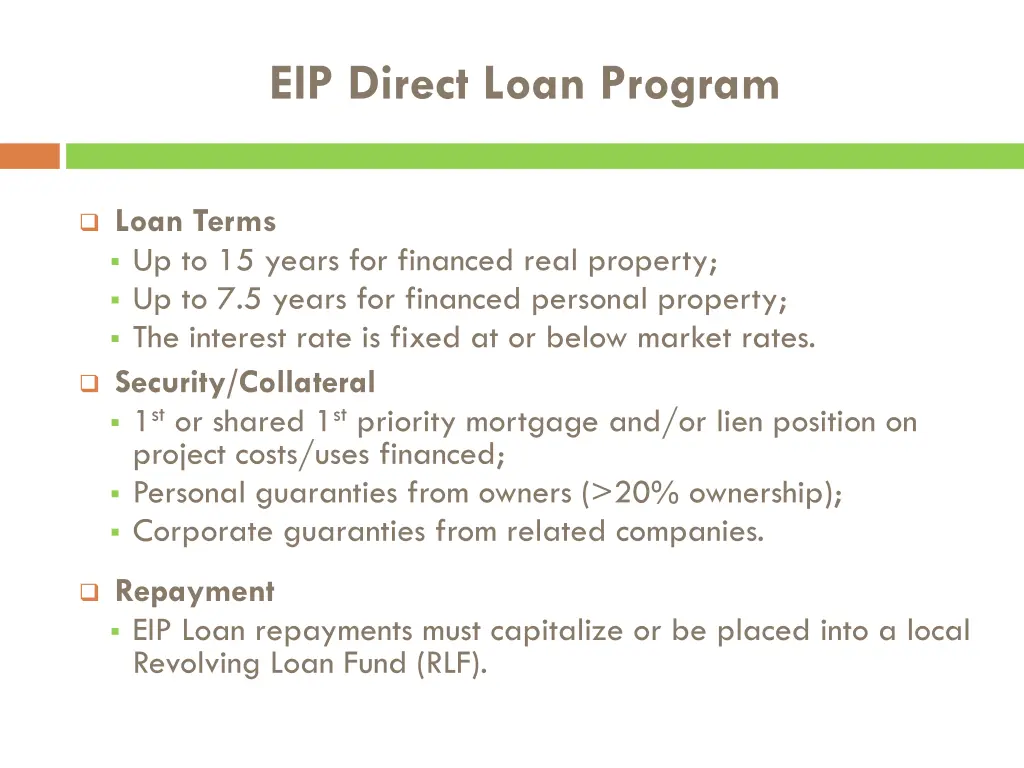 eip direct loan program 1