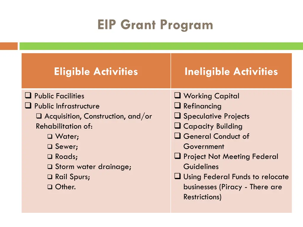 eip grant program