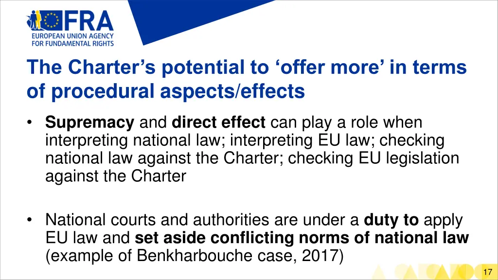 the charter s potential to offer more in terms 1