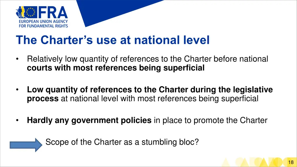 the charter s use at national level