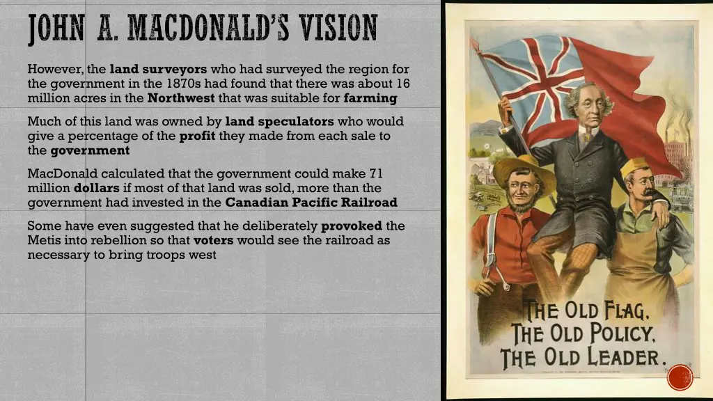 john a macdonald s vision