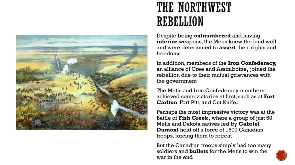 the northwest rebellion 1