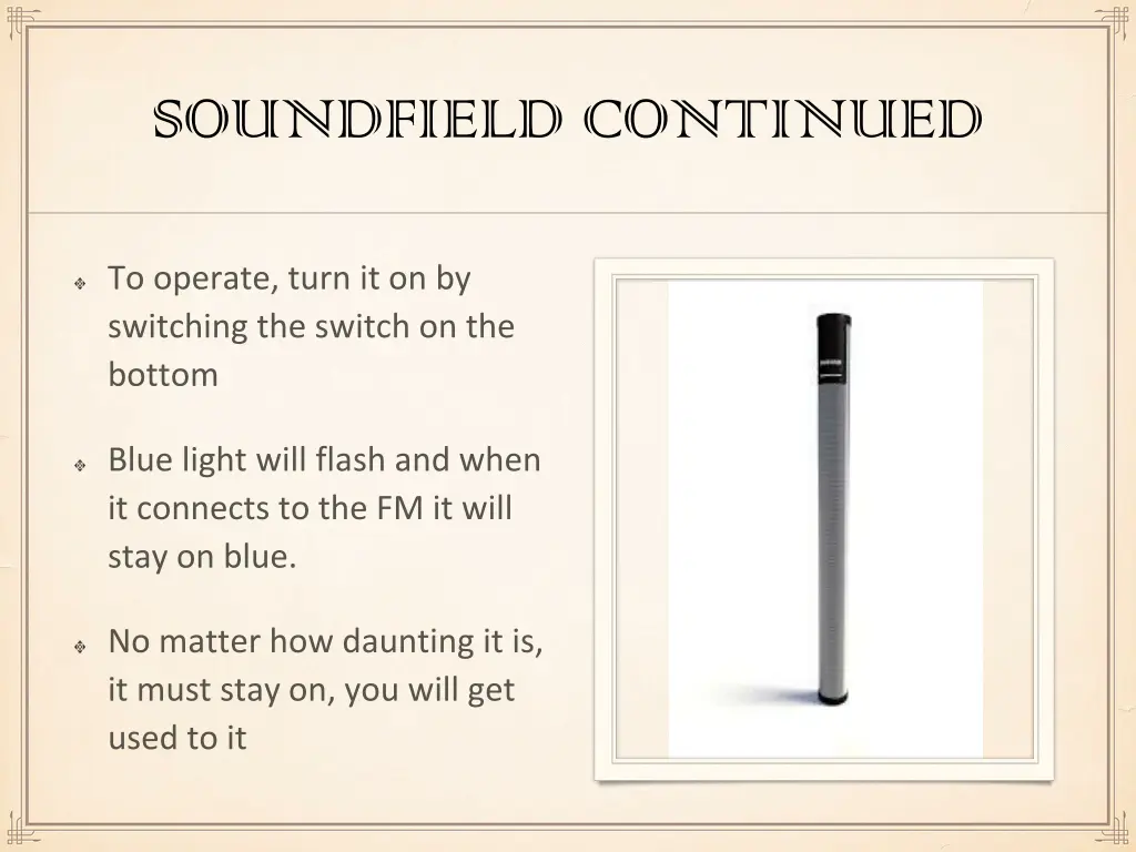 soundfield continued