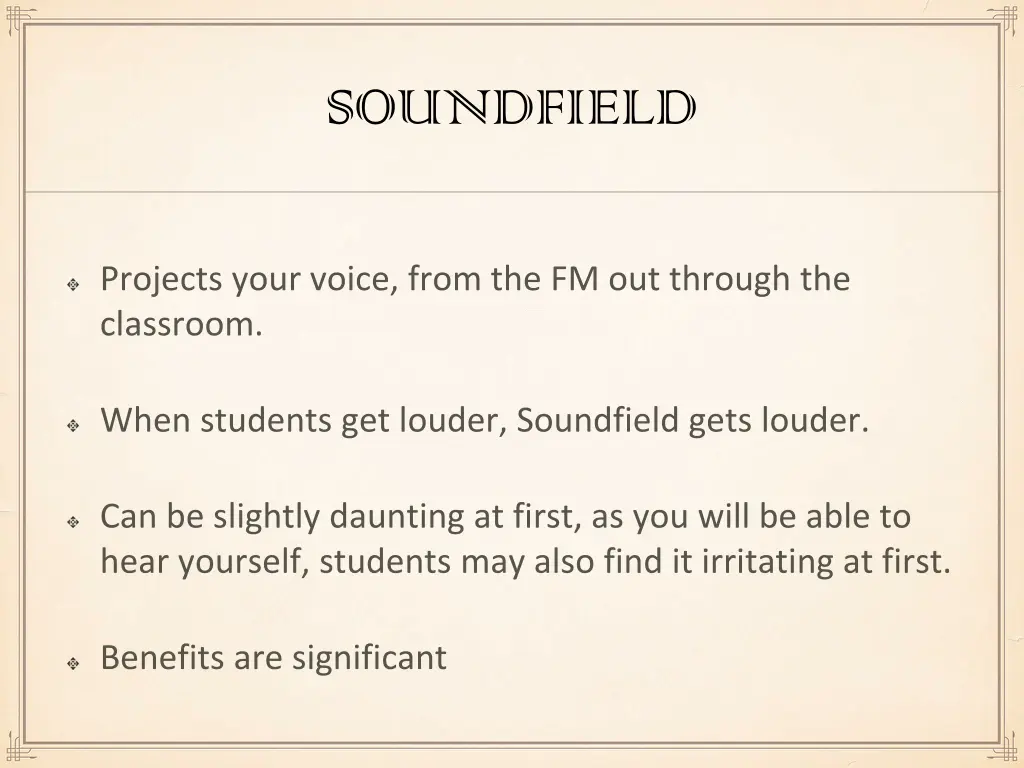 soundfield