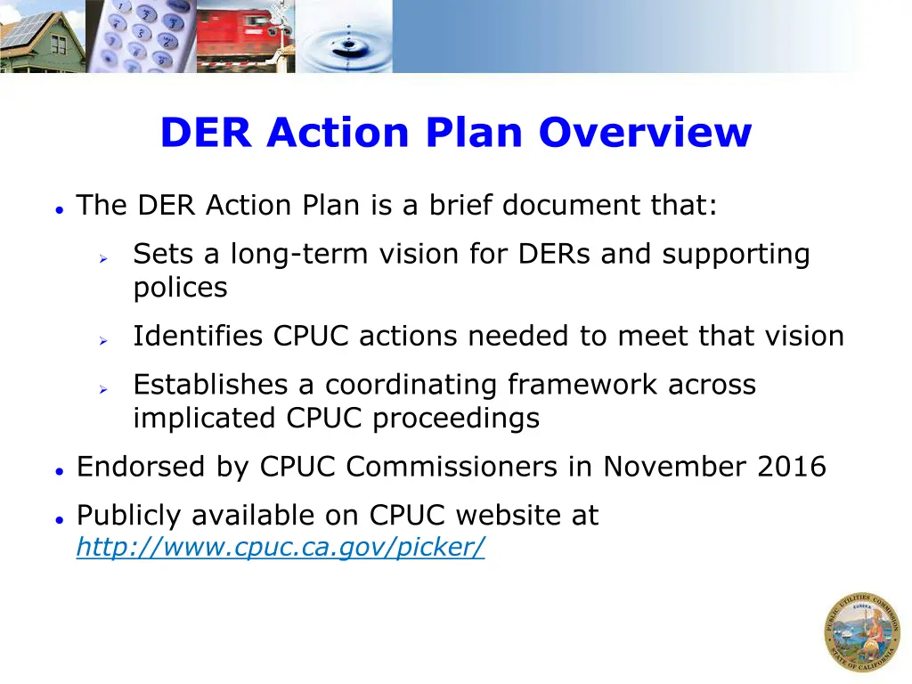 der action plan overview