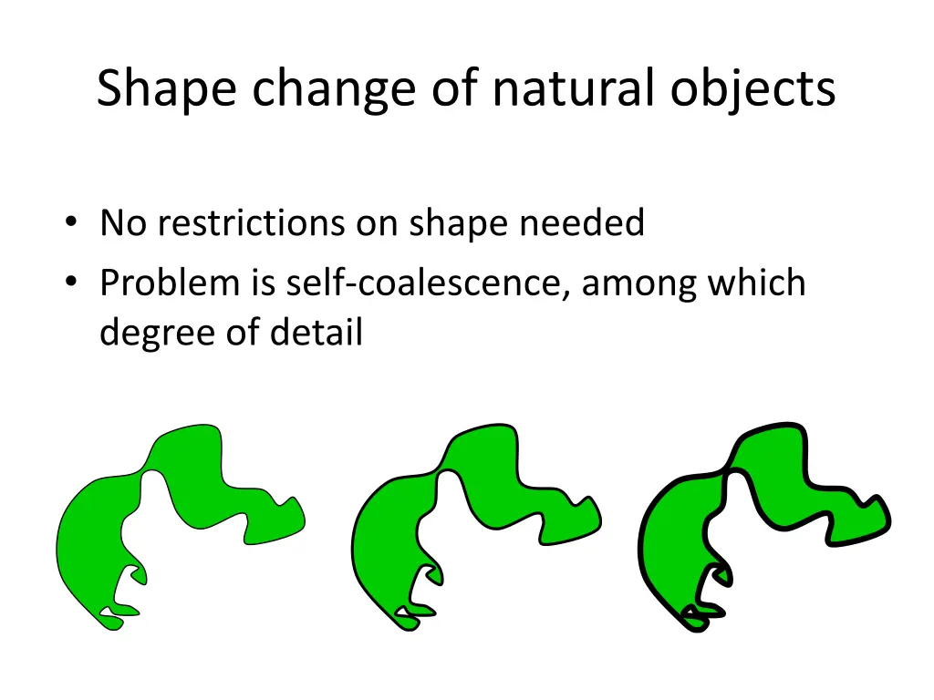 shape change of natural objects